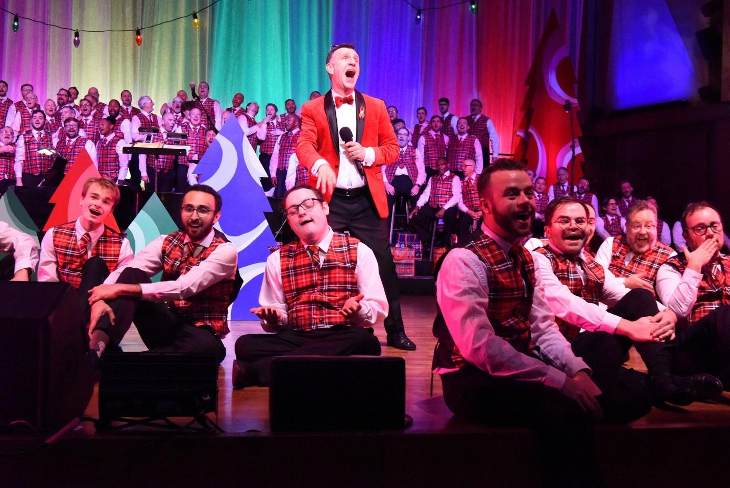 The Seattle Men's Chorus performs a show.