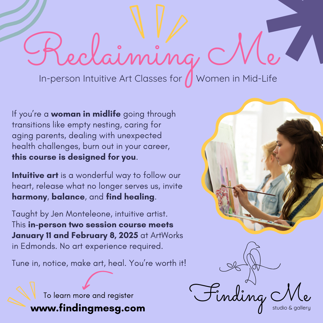 Reclaiming Me Intuitive Art Course for Women in Midlife